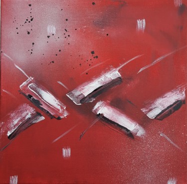 Pittura intitolato "BLOOD" da Nathalie Calvo, Opera d'arte originale, Acrilico