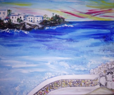 Картина под названием "Sicilia" - Nathalie Lange, Подлинное произведение искусства, Акрил