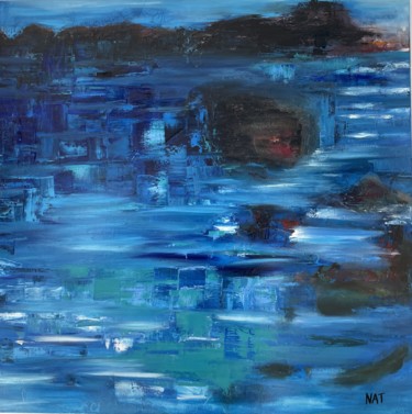 BIARRITZ Malerei mit dem Titel "BIARRITZ" von Nathalie Vazquez, Original-Kunstwerk, Öl
