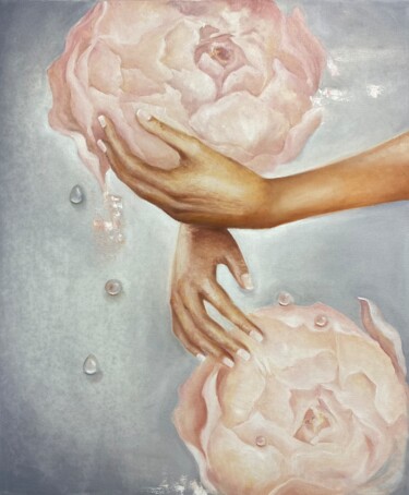 Картина под названием "Tenderness" - Natty Sviderskaya, Подлинное произведение искусства, Масло