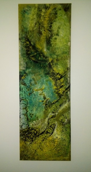 Painting titled "Végétal !" by Nartiste, Original Artwork, Acrylic Mounted on Wood Stretcher frame