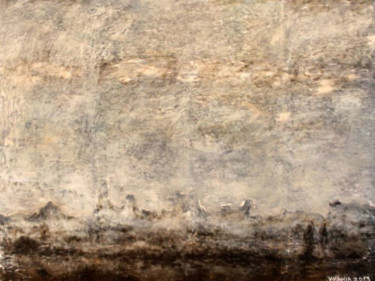 Peinture intitulée "Mists (Dusk)" par Ričardas Vyšniauskas, Œuvre d'art originale, Huile