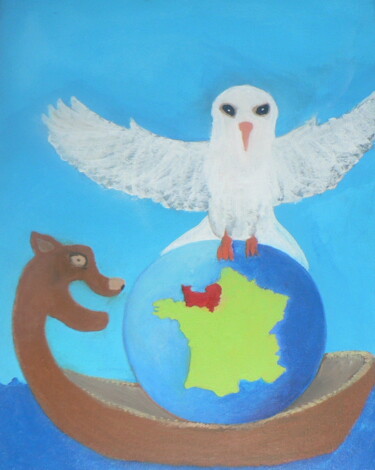 Peinture intitulée "Traité de paix" par Frédéric Brasseur, Œuvre d'art originale, Acrylique