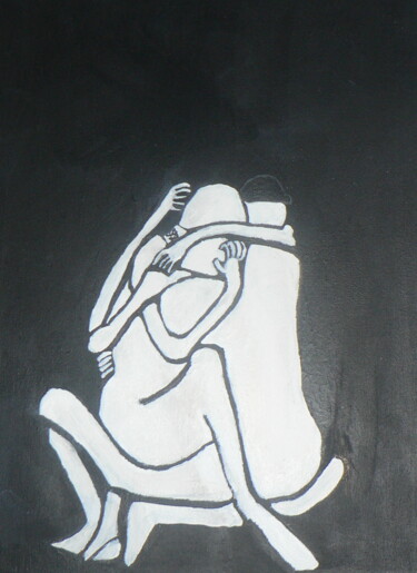 Картина под названием "L'Amour" - Frédéric Brasseur, Подлинное произведение искусства, Акрил