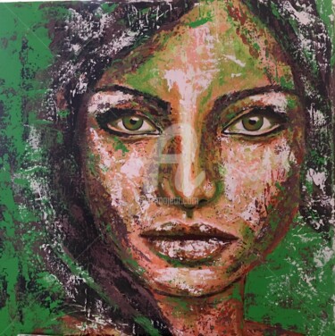 Painting titled "Amazonia" by Natalia Bertelli, Original Artwork, Acrylic