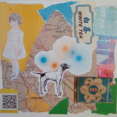 Collages intitolato "Serie Mapa de recue…" da Natalia Ponce Ross, Opera d'arte originale, Collages
