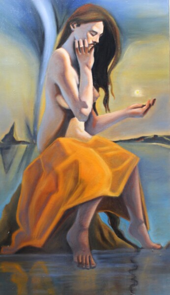 Malerei mit dem Titel "Sipriotes" von Franco Navarro, Original-Kunstwerk, Öl
