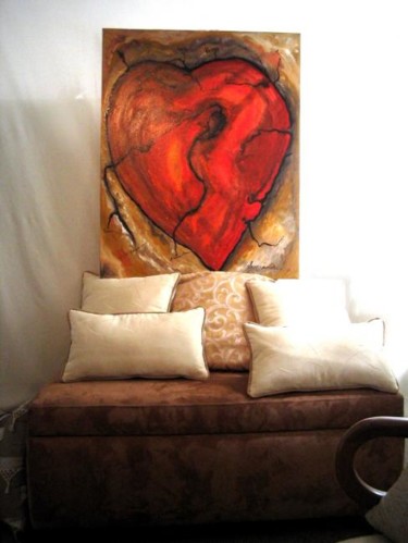 Pintura titulada "De todo corazon" por Navarro Cuevas, Obra de arte original