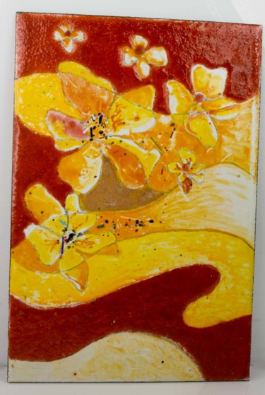 Painting titled "gulmohar-panel-2-we…" by Nayna Shriyan, Original Artwork