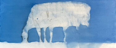 Malarstwo zatytułowany „On the pasture” autorstwa Nazar Bochkor, Oryginalna praca, Olej Zamontowany na Drewniana rama noszy