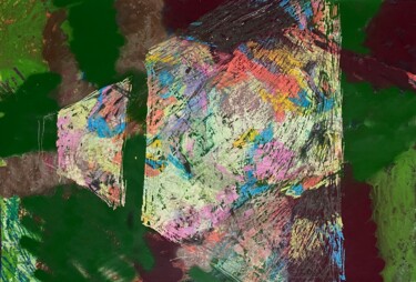 Pintura titulada "Untitled. Простір" por Nazar Ivanyuk, Obra de arte original, Pastel