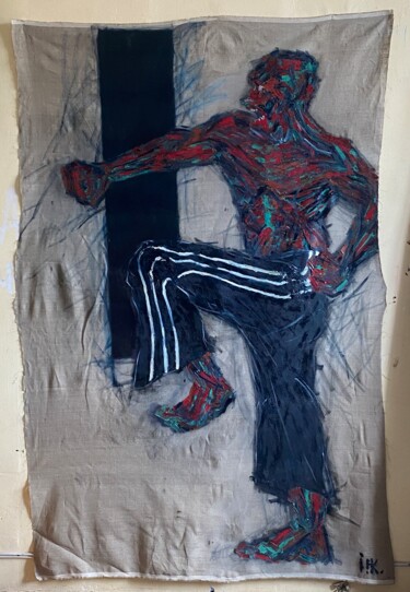 Картина под названием "The one I'm not tal…" - Nazar Ivanyuk, Подлинное произведение искусства, Масло