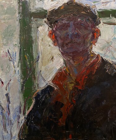 Schilderij getiteld "Portrait .3" door Nazar Ivanyuk, Origineel Kunstwerk, Olie