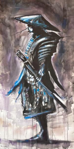 Картина под названием "Samurai. The Art of…" - Nazar Tuvakov, Подлинное произведение искусства, Акрил