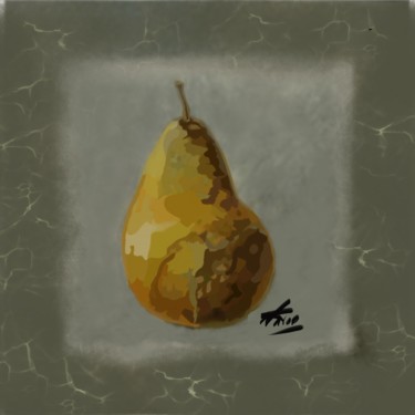 Digital Arts titled "Poire1" by Natoo, Original Artwork, Digital Painting