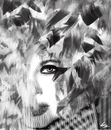 Arte digitale intitolato "Femme Chanel" da Natoo, Opera d'arte originale, Pittura digitale