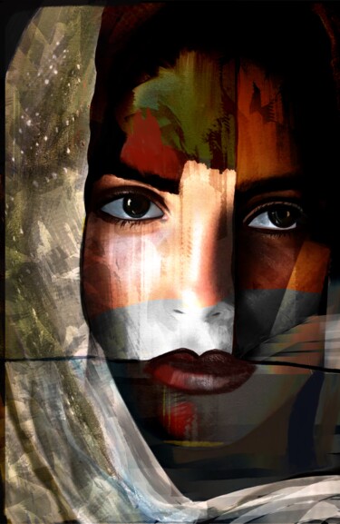 Digital Arts titled "Cala" by Natoo, Original Artwork, Digital Painting