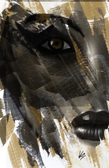 Digitale Kunst getiteld "Phebe" door Natoo, Origineel Kunstwerk, Digitale collage