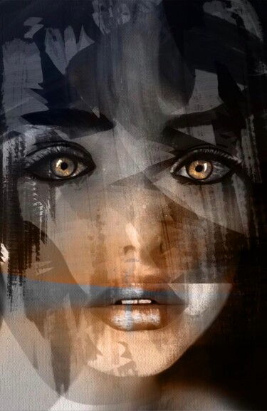 Grafika cyfrowa / sztuka generowana cyfrowo zatytułowany „Alizée” autorstwa Natoo, Oryginalna praca, Malarstwo cyfrowe