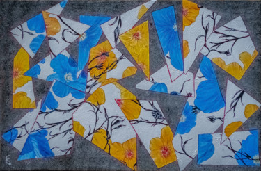 Peinture intitulée "Eclats Fleuris" par Noel Crosetti, Œuvre d'art originale, Huile