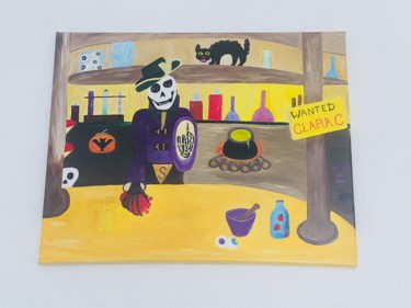 Peinture intitulée "JACK" par Clara.C, Œuvre d'art originale, Huile