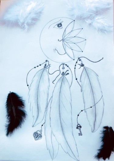 Dessin intitulée "Rêve" par Clara.C, Œuvre d'art originale, Crayon