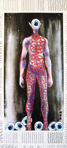 제목이 "CYCLOPE INTERSTELLA…"인 미술작품 Nea Borgel로, 원작, 페인트 스프레이