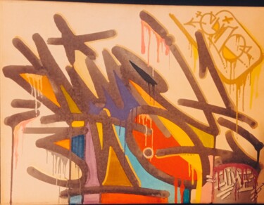 Painting titled "calligraphie tag" by Necli1, Original Artwork, Marker