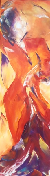 Painting titled "Danseuse" by Annie Nectoux, Original Artwork, Oil