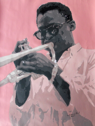 Pintura titulada "Miles Davis" por Ned, Obra de arte original, Acrílico