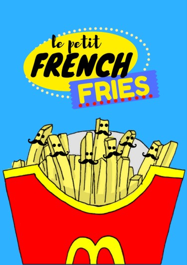 Digital Arts με τίτλο "french fries" από Neda Mamo, Αυθεντικά έργα τέχνης