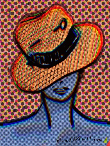Digital Arts titled "Hat Trickster" by Neel Muller, Original Artwork, Digital Painting