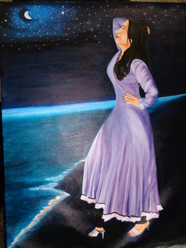 Painting titled "Above Horizon" by Mrs Neeraj- India, Original Artwork, Acrylic