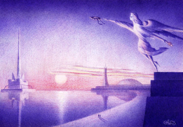 Disegno intitolato "11-1993-re.jpg" da Andrei Antipin, Opera d'arte originale, Biro