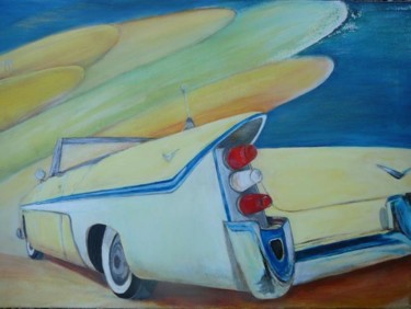 Painting titled "Chevrolet  in Death…" by Martine Dupieux, Original Artwork