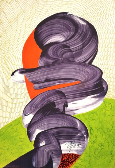 Картина под названием "Из цикла "Гибриды"" - Nega, Подлинное произведение искусства, Акрил