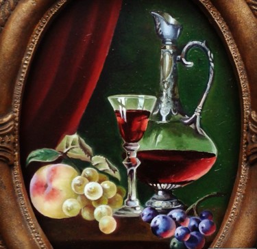 Painting titled "WINE" by Negin Tayebi, Original Artwork