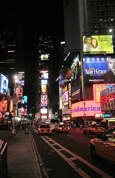 Photographie intitulée "Times Square neon" par Neide Martins, Œuvre d'art originale, Photographie numérique