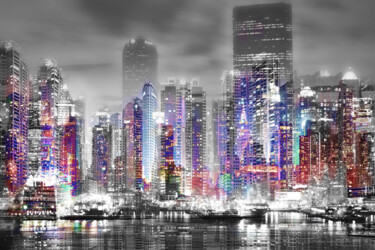 Фотография под названием "The Night City" - Neil Hemsley, Подлинное произведение искусства, Цифровая фотография