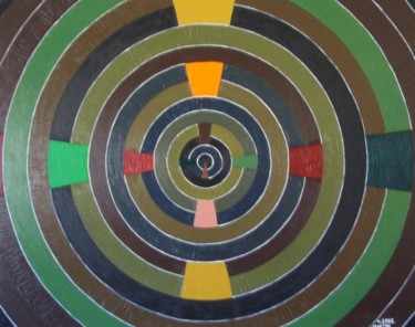 Pintura titulada "TARGET" por Neil Martin, Obra de arte original, Oleo