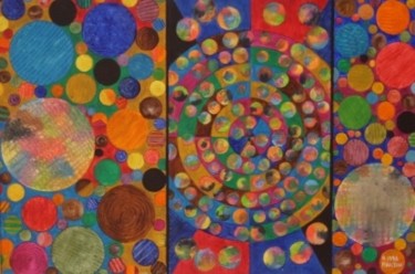 Painting titled "CIRCLES" by Neil Martin, Original Artwork