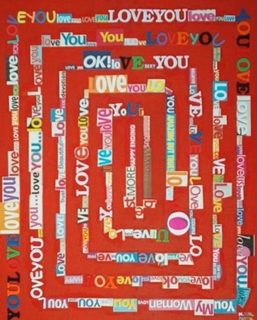 Painting titled "LOVE YOU" by Neil Martin, Original Artwork