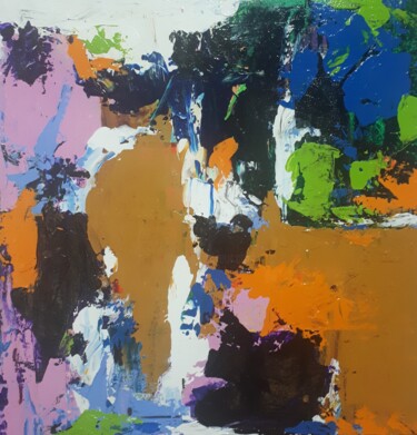 Pintura titulada "Pintura Abstrata -…" por Neilon Batista, Obra de arte original, Acrílico