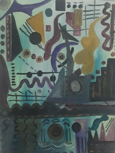 Картина под названием "Na Trilha de Kandin…" - Neilon Batista, Подлинное произведение искусства, Масло
