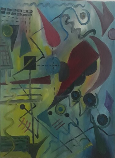 Pintura titulada "Na Trilha de Kandin…" por Neilon Batista, Obra de arte original, Oleo