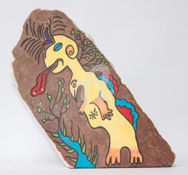 Peinture intitulée "Art singulier. Figu…" par Véronique Lestoquoy (neko92vl), Œuvre d'art originale, Acrylique