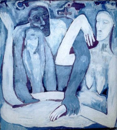 Картина под названием "Man and Woman" - Vladimir Nekrasov, Подлинное произведение искусства