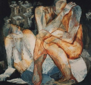 Painting titled "Man and Woman" by Vladimir Nekrasov, Original Artwork