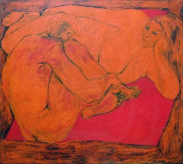 Painting titled "Man and Woman" by Vladimir Nekrasov, Original Artwork