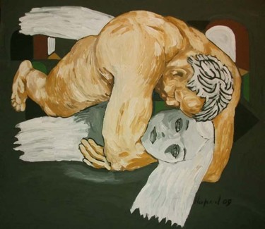 Painting titled "He and She" by Vladimir Nekrasov, Original Artwork